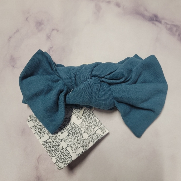 Kate Quinn Organics Other - Kate Quinn Atlantic Blue Large Bow Elastic Headband